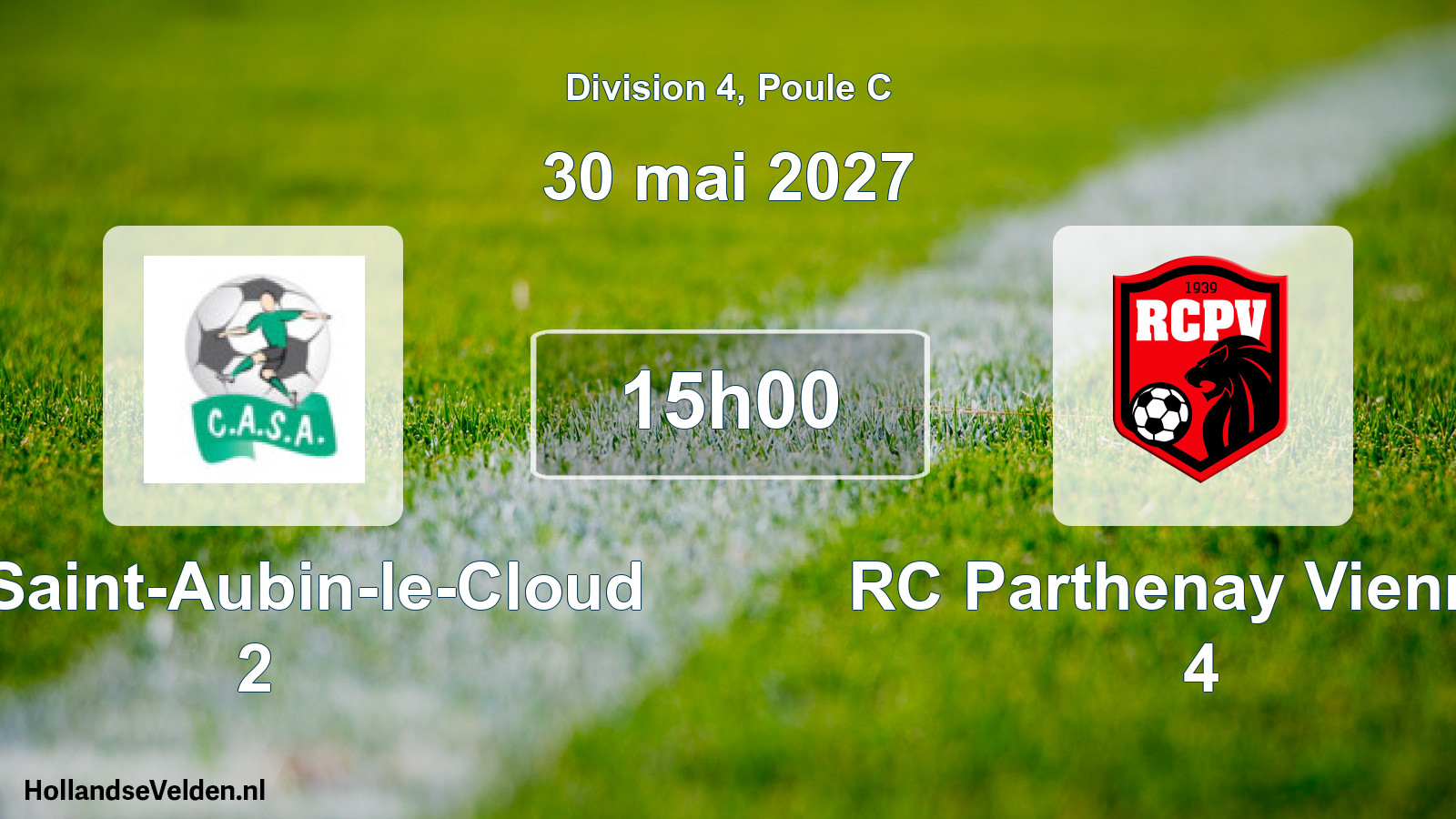 Scheduled Match: CA Saint-Aubin-le-Cloud 2 - RC Parthenay Viennay 4 (30 May 2027)