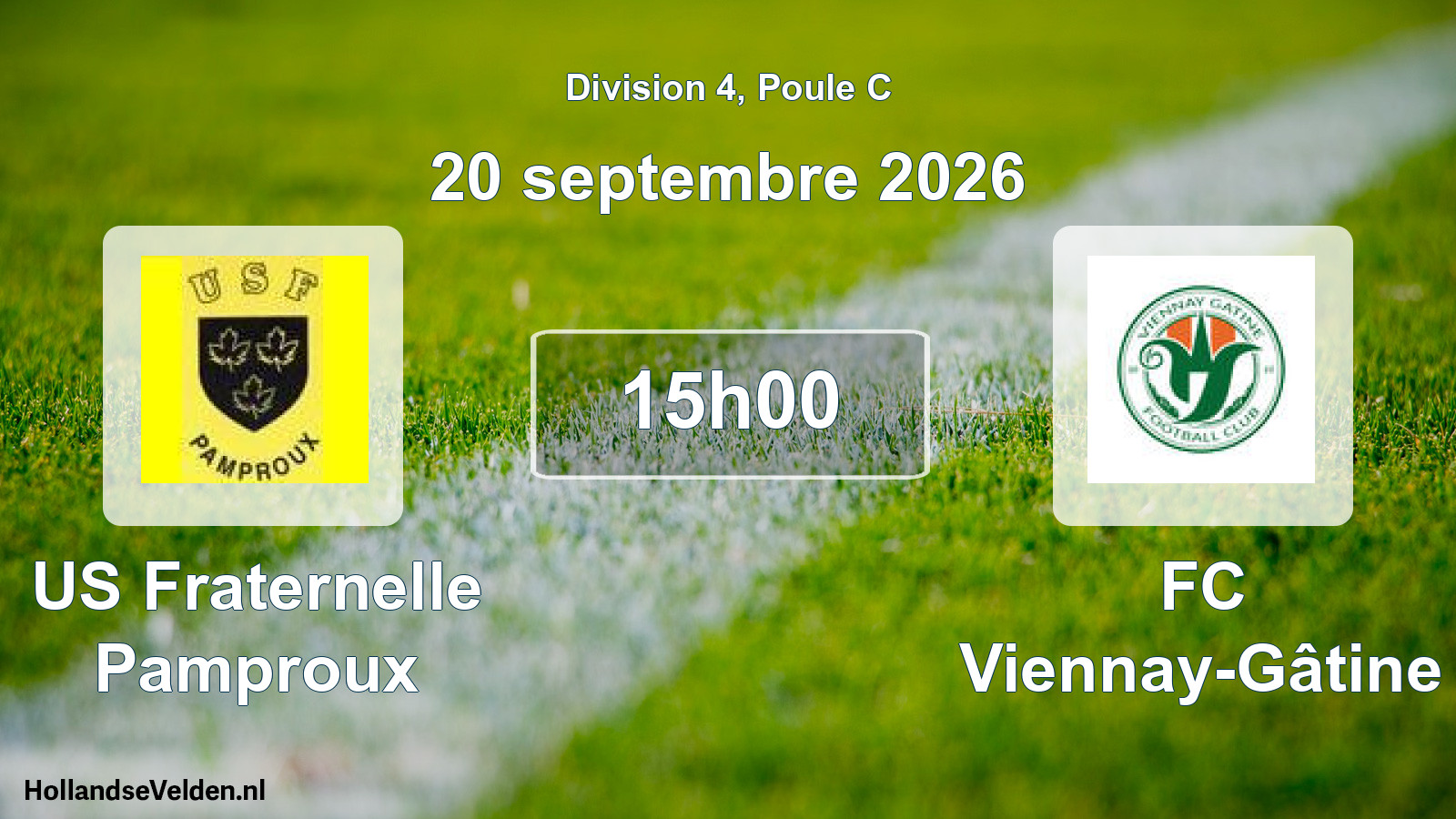 Scheduled Match: US Fraternelle Pamproux - FC Viennay-Gâtine (20 September 2026)