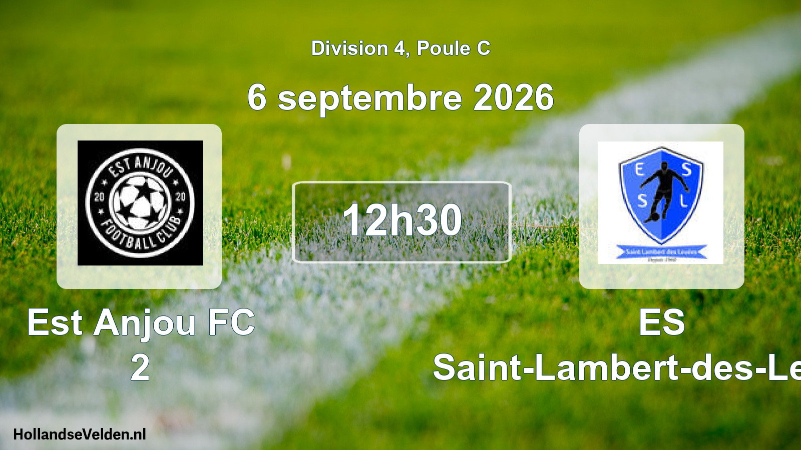 Scheduled Match: Est Anjou FC 2 - ES Saint-Lambert-des-Levées (6 September 2026)