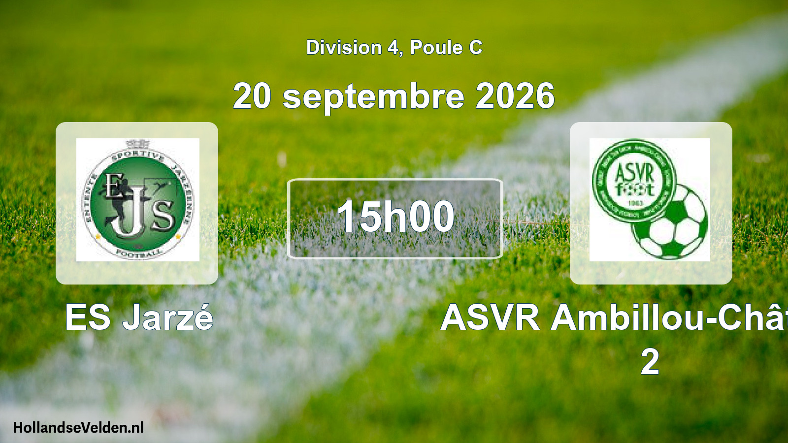 Scheduled Match: ES Jarzé - ASVR Ambillou-Château 2 (20 September 2026)