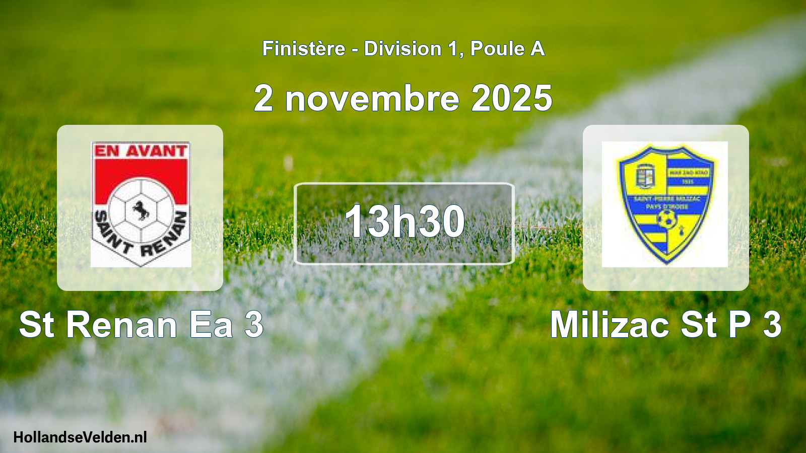 Scheduled Match: St Renan Ea 3 - Milizac St P 3 (2 November 2025)