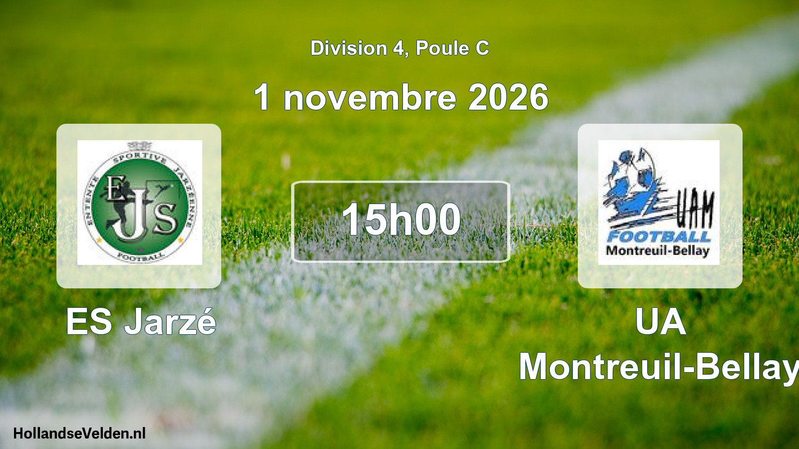 Scheduled Match: ES Jarzé - UA Montreuil-Bellay (1 November 2026)
