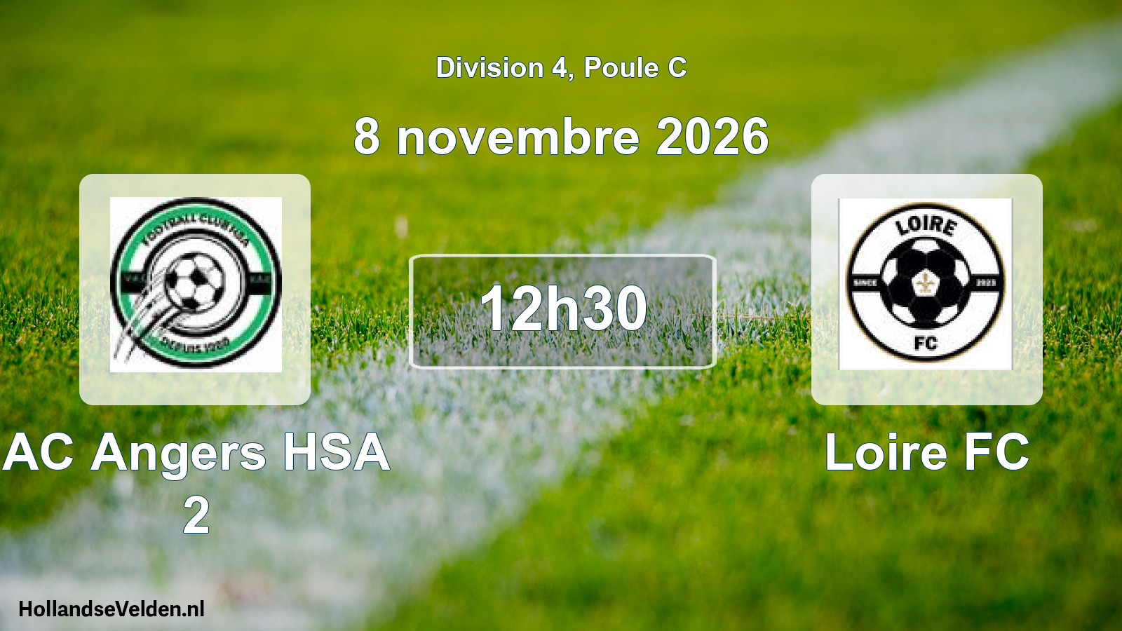 Scheduled Match: AC Angers HSA 2 - Loire FC (8 November 2026)