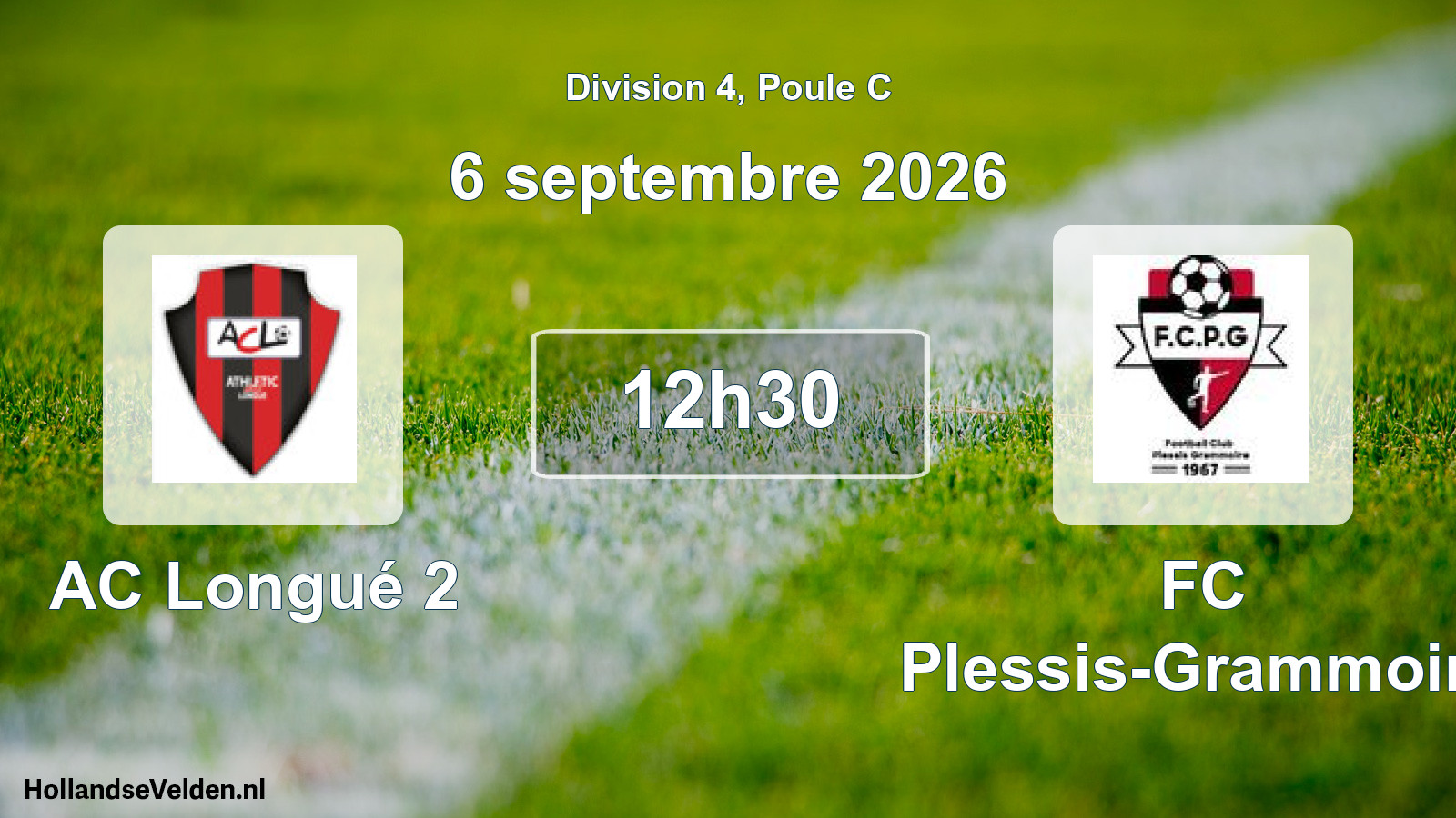 Scheduled Match: AC Longué 2 - FC Plessis-Grammoire (6 September 2026)