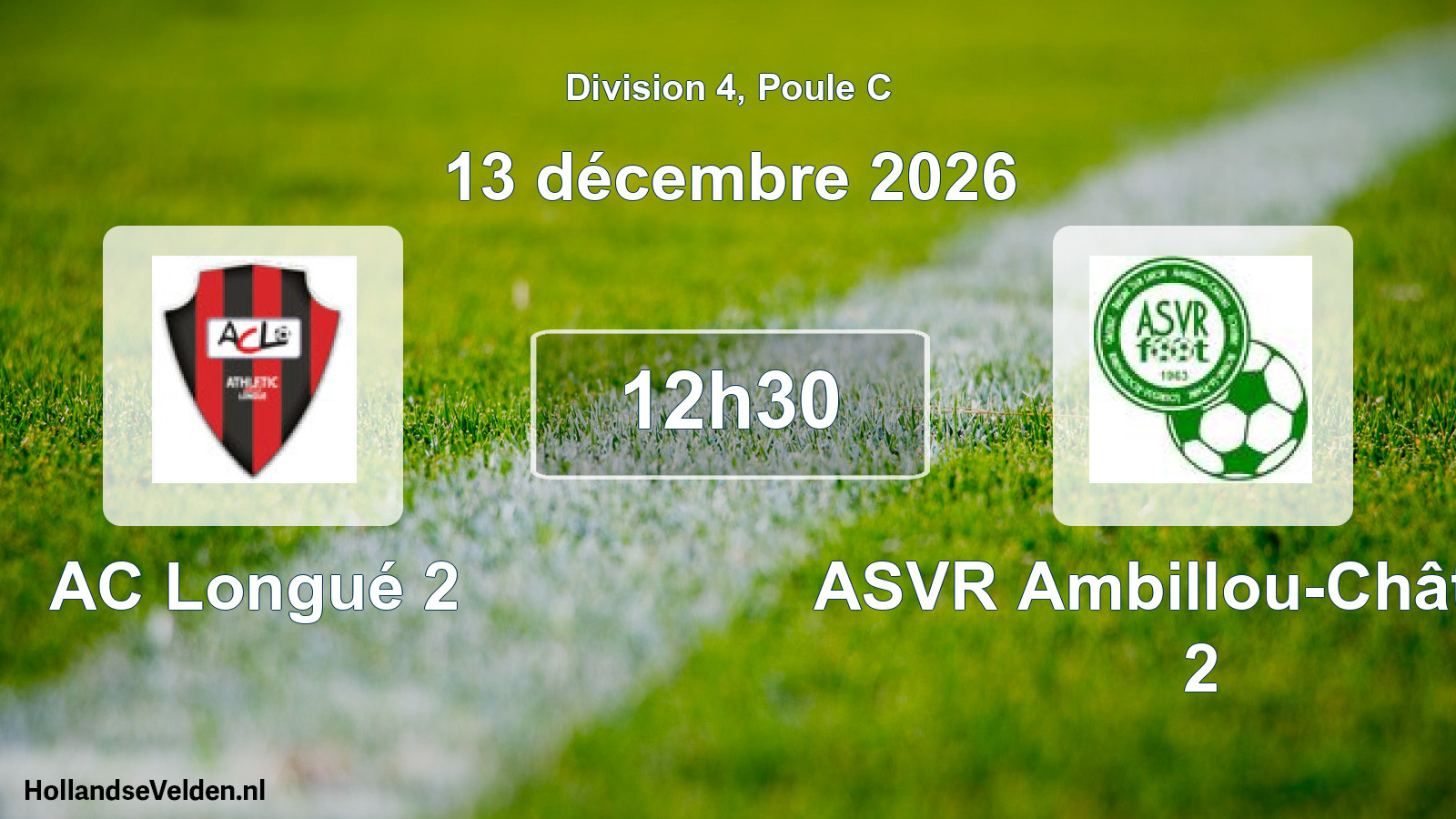Scheduled Match: AC Longué 2 - ASVR Ambillou-Château 2 (13 December 2026)