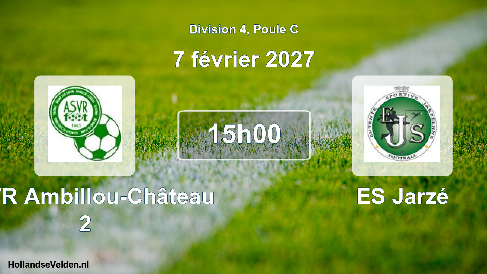 Scheduled Match: ASVR Ambillou-Château 2 - ES Jarzé (7 February 2027)
