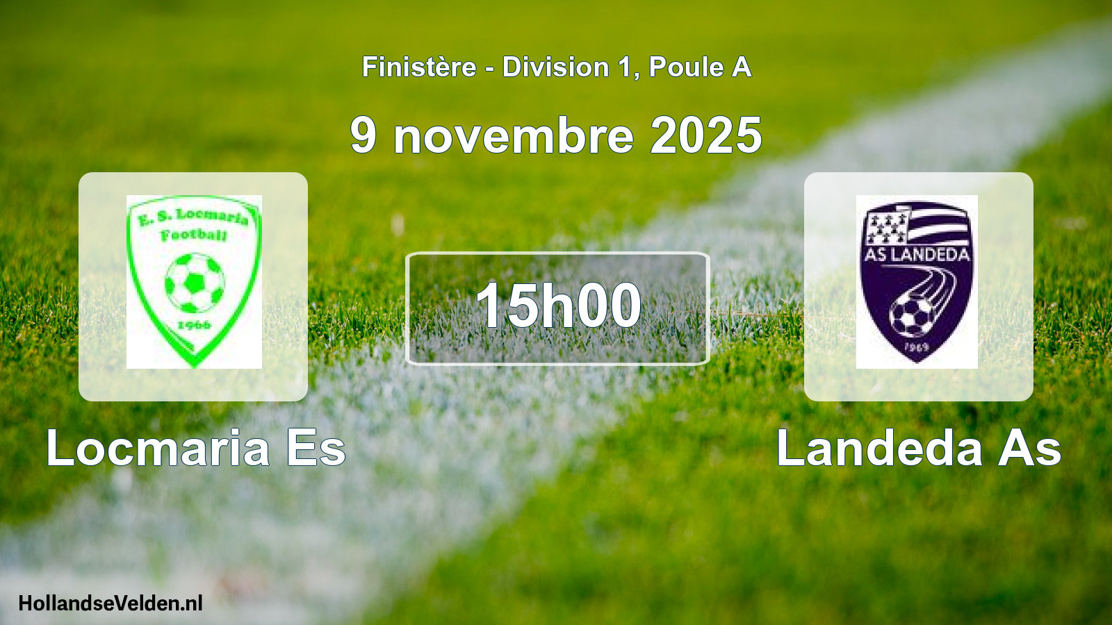 Geplande wedstrijd: Locmaria Es - Landeda As (9 novembre 2025)