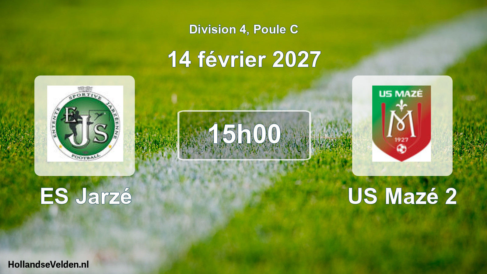 Scheduled Match: ES Jarzé - US Mazé 2 (14 February 2027)