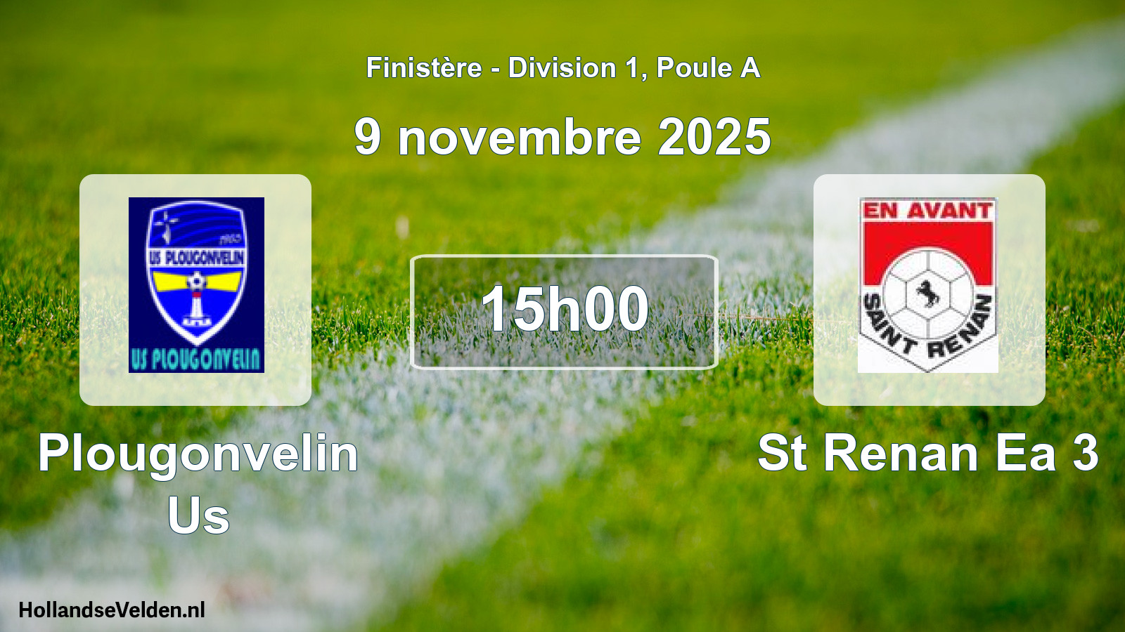 Scheduled Match: Plougonvelin Us - St Renan Ea 3 (9 November 2025)