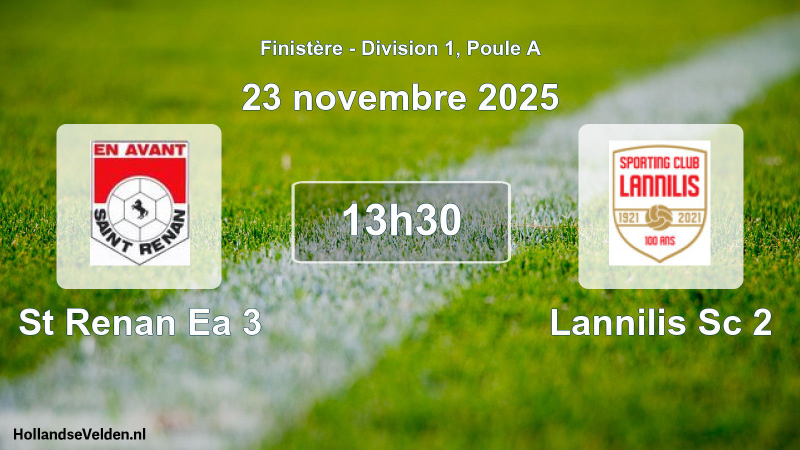 Scheduled Match: St Renan Ea 3 - Lannilis Sc 2 (23 November 2025)