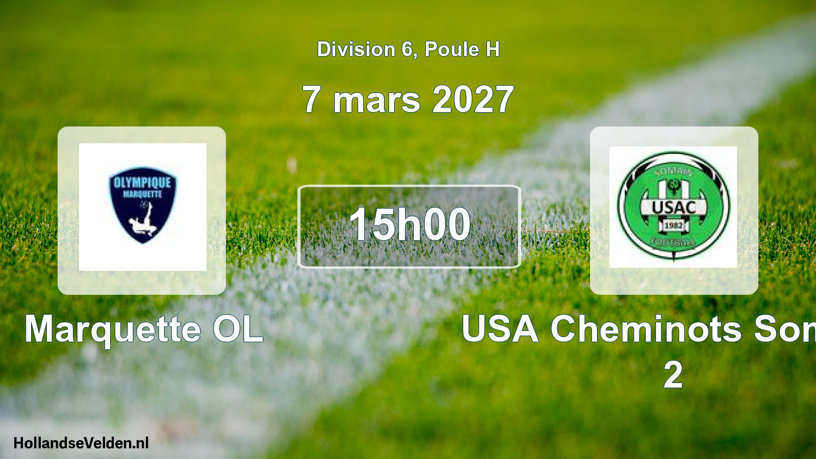 Scheduled Match: Marquette OL - USA Cheminots Somain 2 (7 March 2027)
