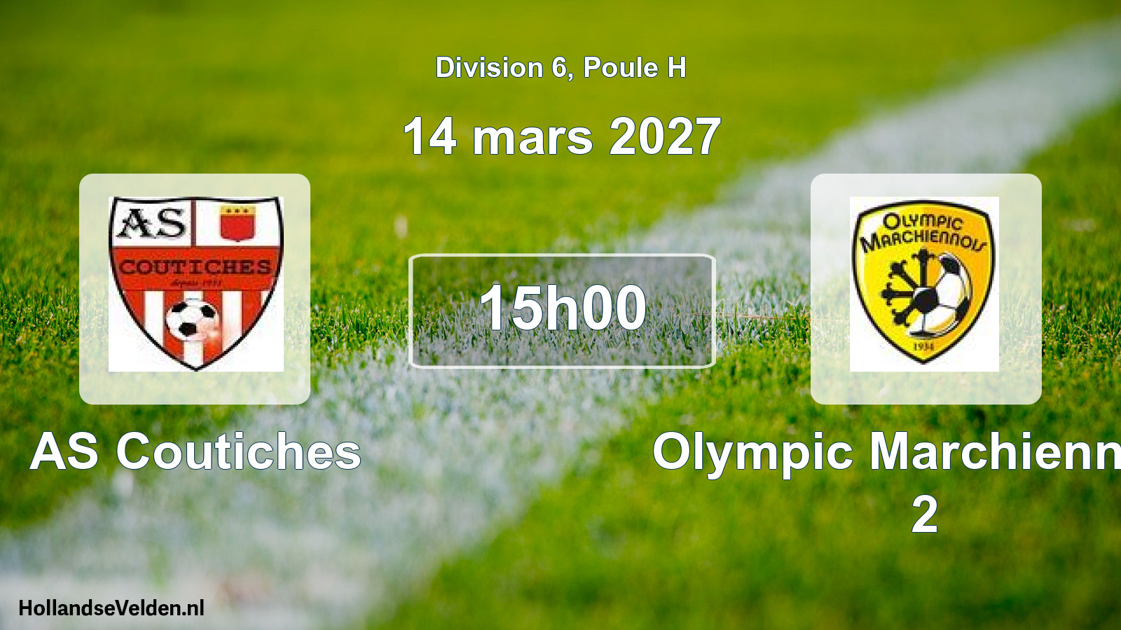 Match programmé: AS Coutiches - Olympic Marchiennois 2 (14 mars 2027)