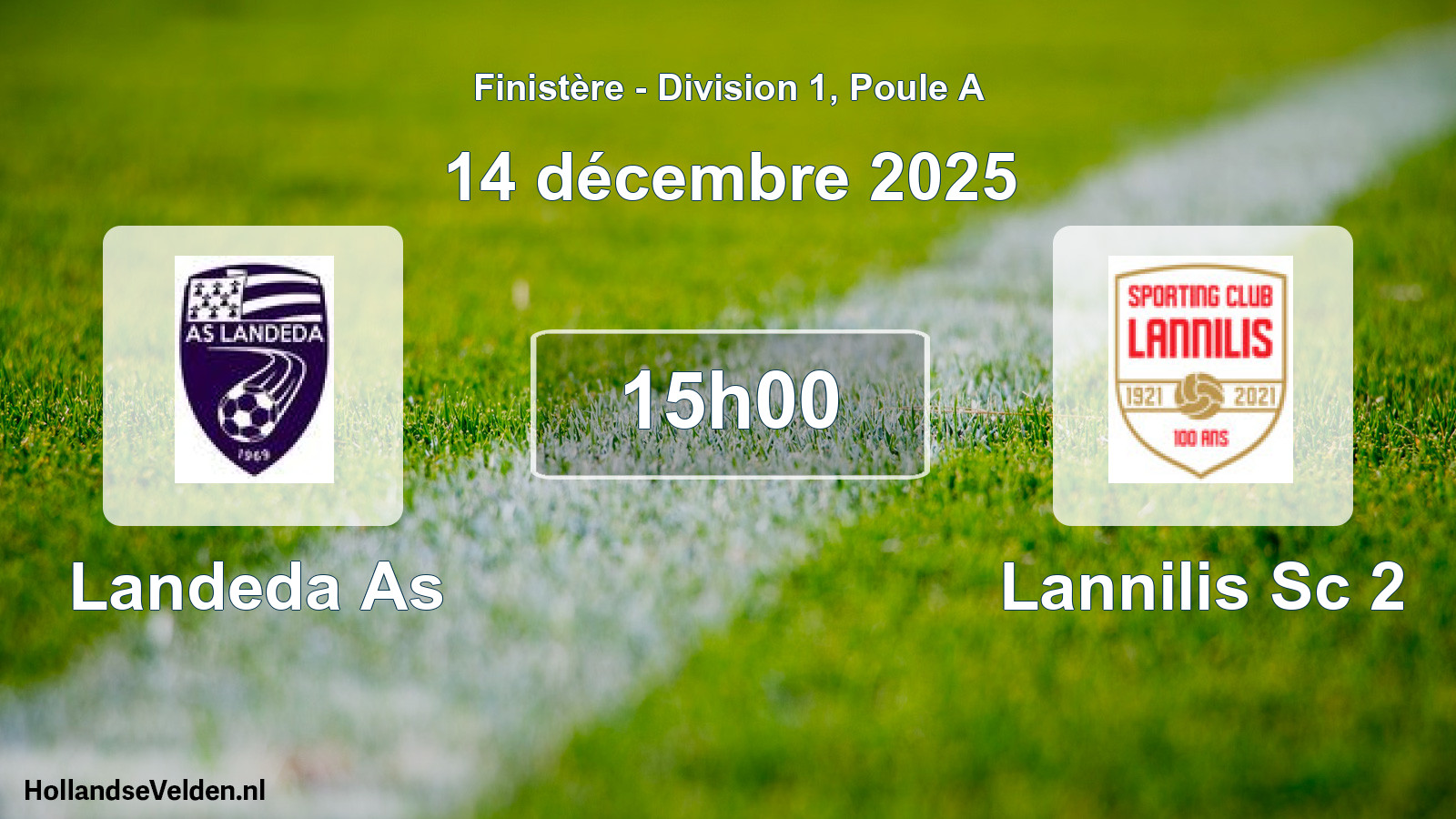 Geplande wedstrijd: Landeda As - Lannilis Sc 2 (14 décembre 2025)