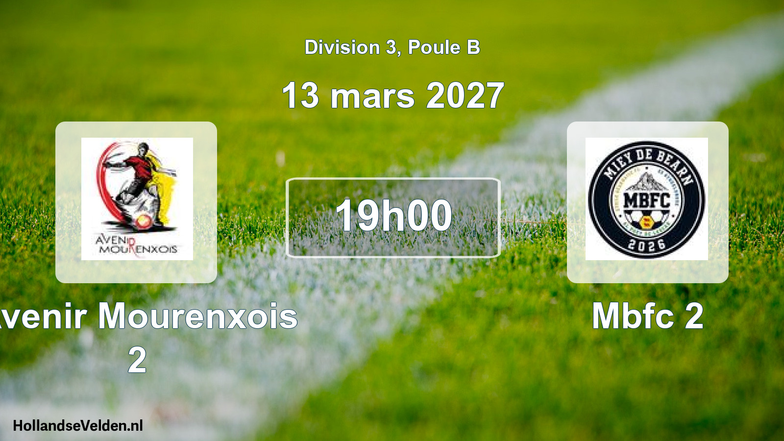 Scheduled Match: Avenir Mourenxois 2 - Mbfc 2 (13 March 2027)