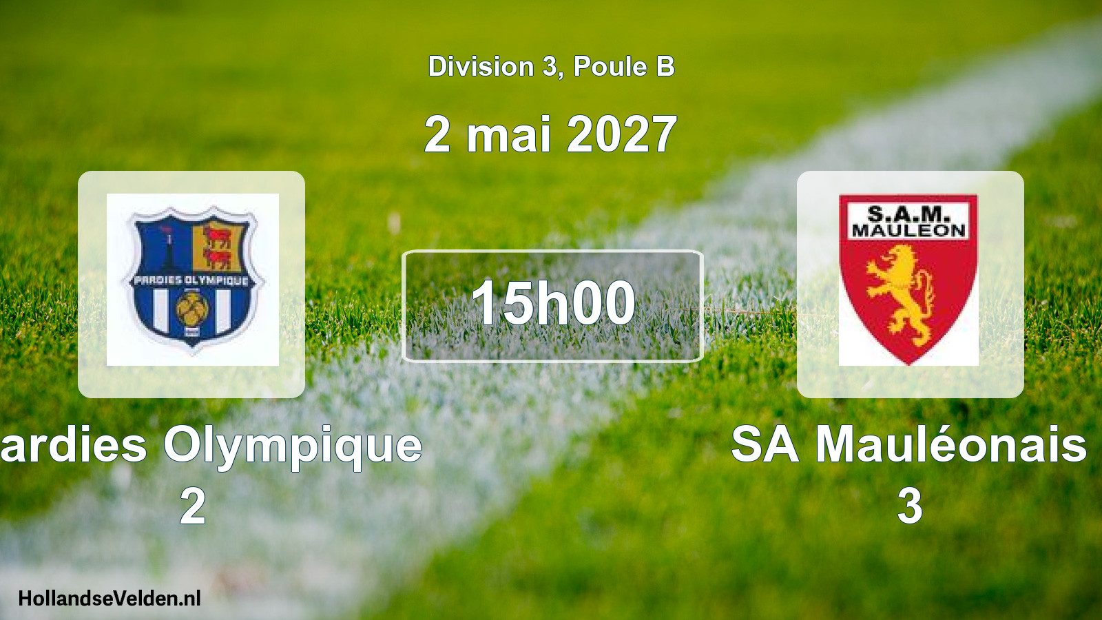 Match programmé: Pardies Olympique 2 - SA Mauléonais 3 (2 mai 2027)