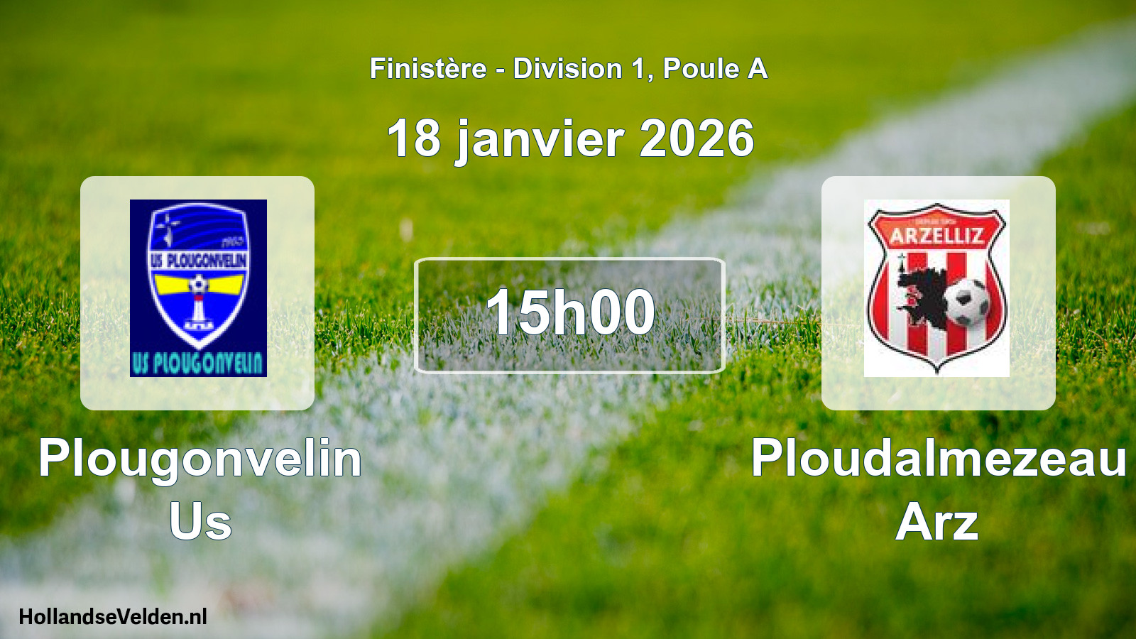 Scheduled Match: Plougonvelin Us - Ploudalmezeau Arz (18 January 2026)