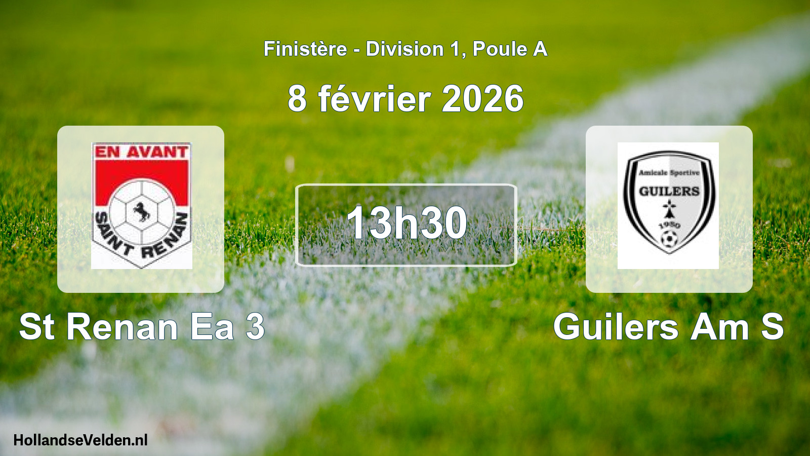 Geplande wedstrijd: St Renan Ea 3 - Guilers Am S (8 février 2026)