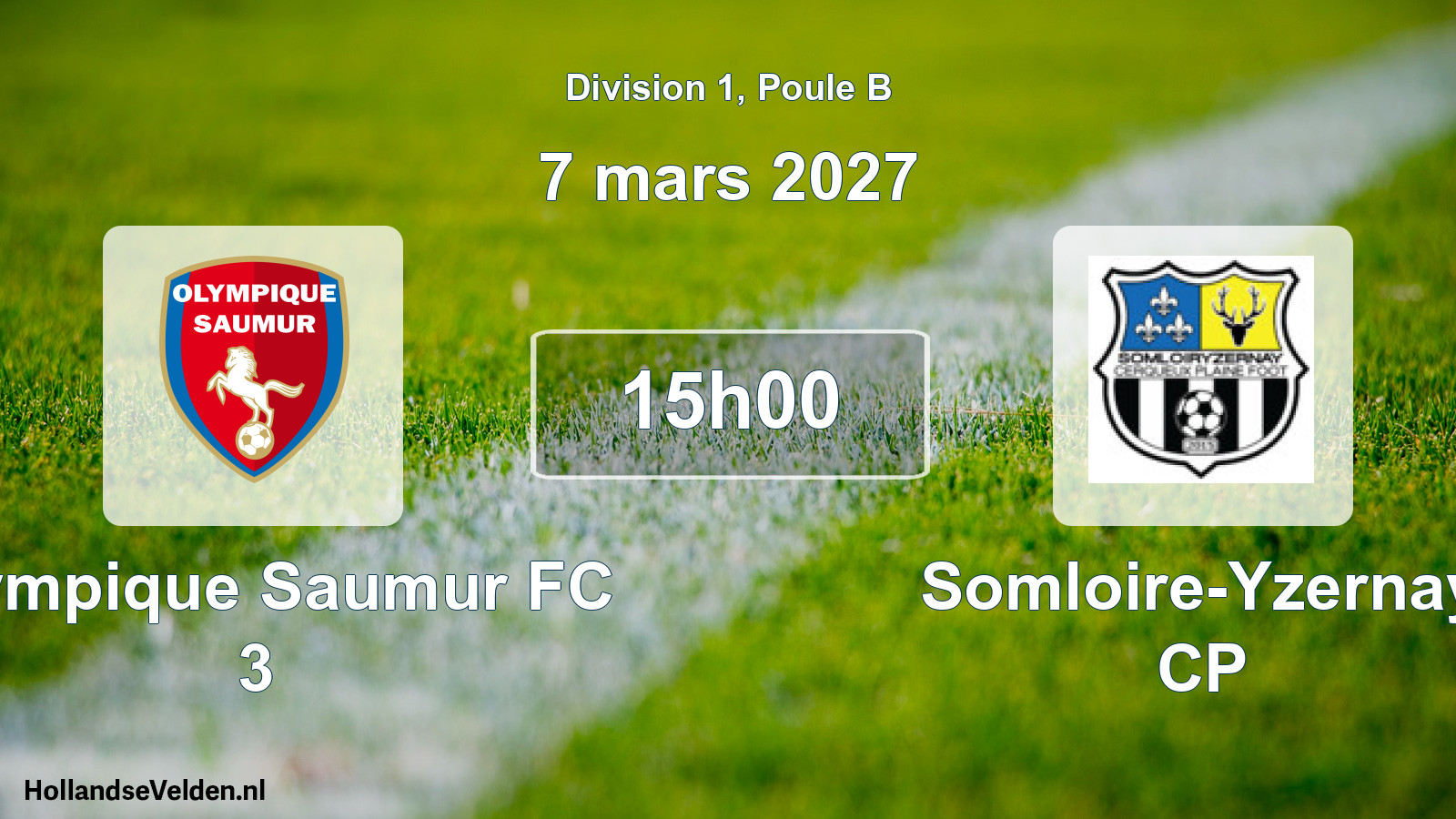 Match programmé: Olympique Saumur FC 3 - Somloire-Yzernay CP (7 mars 2027)