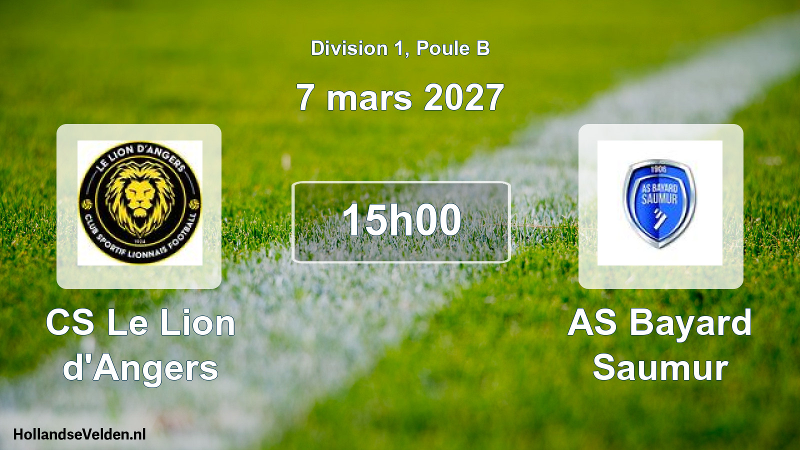 Scheduled Match: CS Le Lion d'Angers - AS Bayard Saumur (7 March 2027)