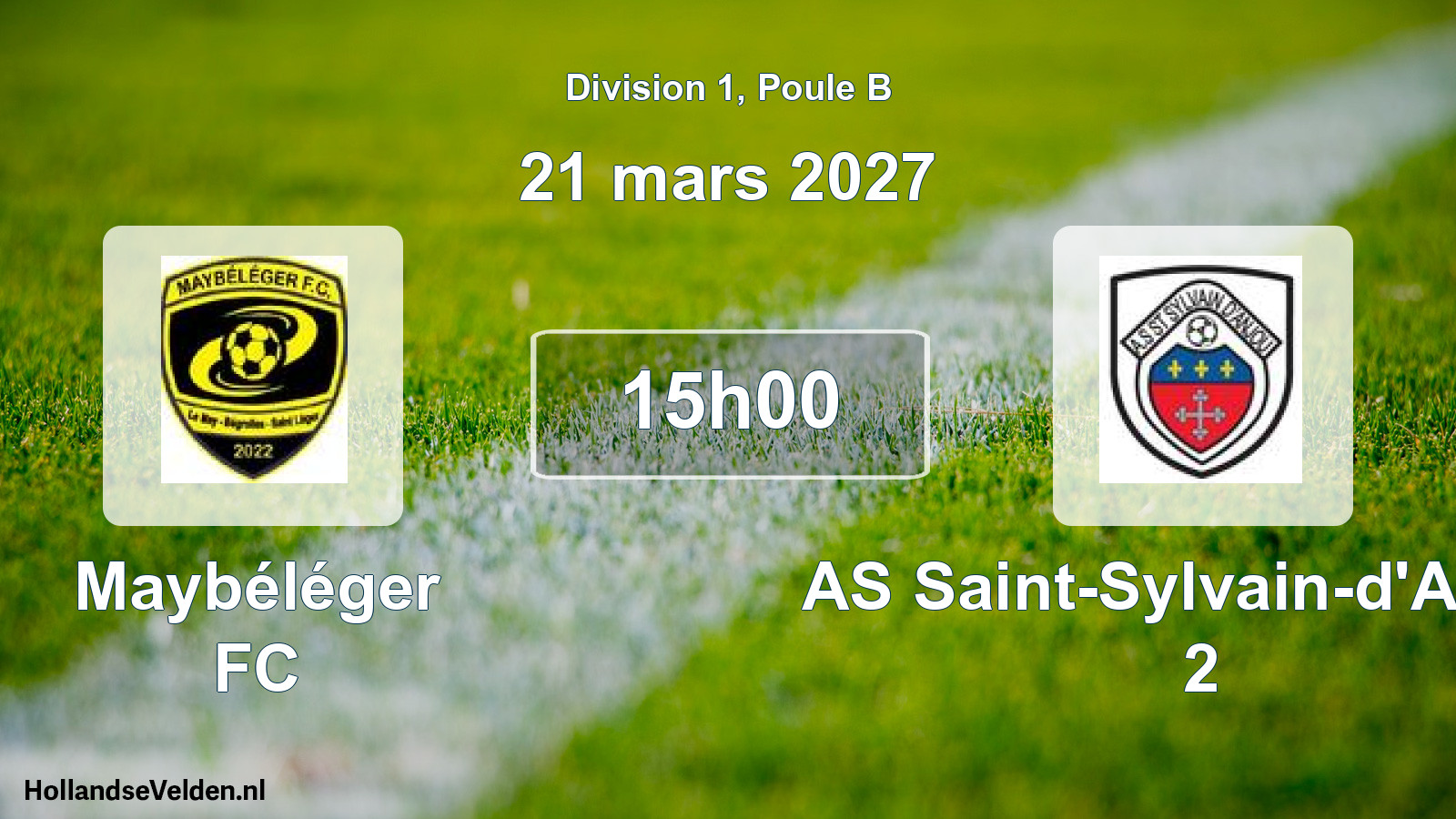 Scheduled Match: Maybéléger FC - AS Saint-Sylvain-d'Anjou 2 (21 March 2027)