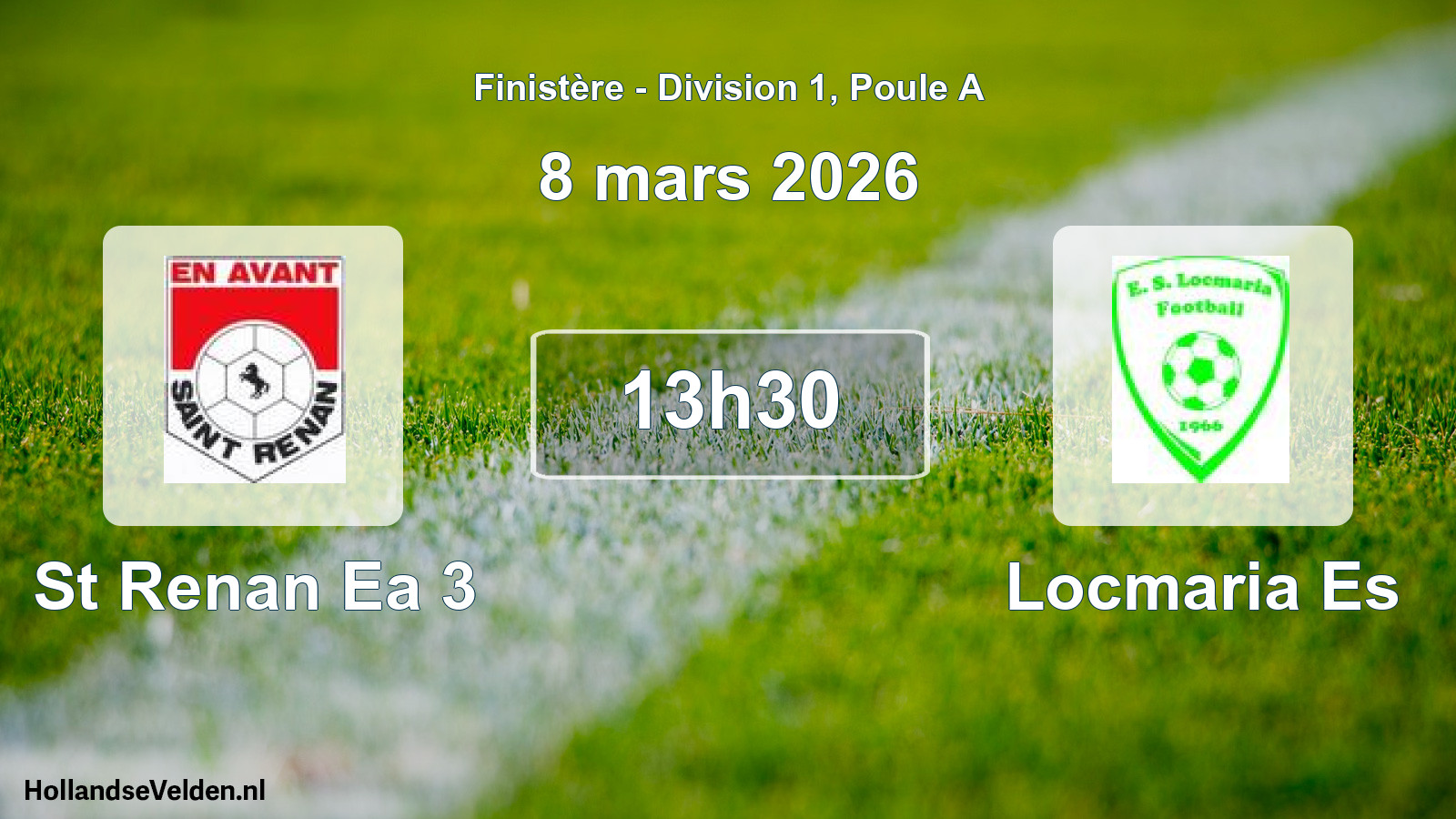 Scheduled Match: St Renan Ea 3 - Locmaria Es (8 March 2026)