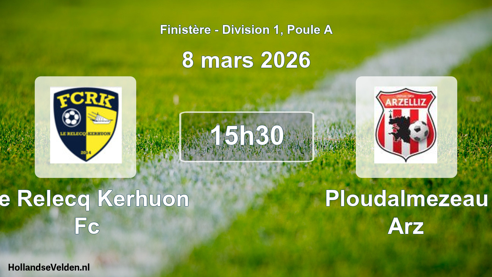 Scheduled Match: Le Relecq Kerhuon Fc - Ploudalmezeau Arz (8 March 2026)