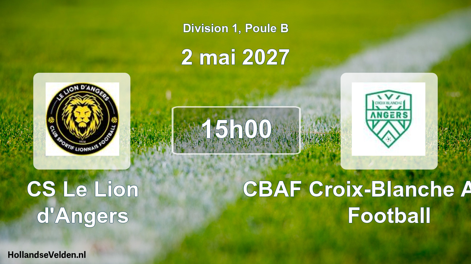 Scheduled Match: CS Le Lion d'Angers - CBAF Croix-Blanche Angers Football (2 May 2027)