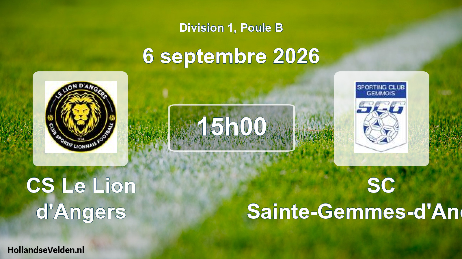Scheduled Match: CS Le Lion d'Angers - SC Sainte-Gemmes-d'Andigné (6 September 2026)