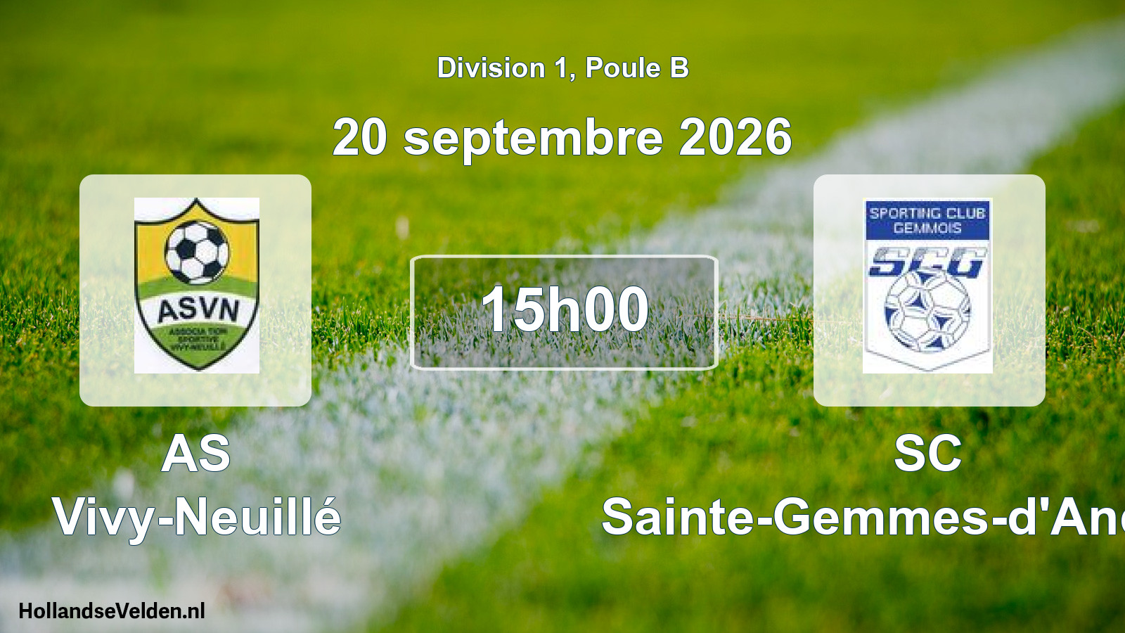 Scheduled Match: AS Vivy-Neuillé - SC Sainte-Gemmes-d'Andigné (20 September 2026)