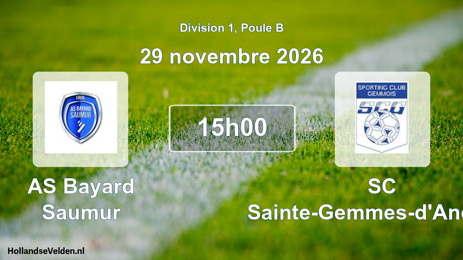 Scheduled Match: AS Bayard Saumur - SC Sainte-Gemmes-d'Andigné (29 November 2026)
