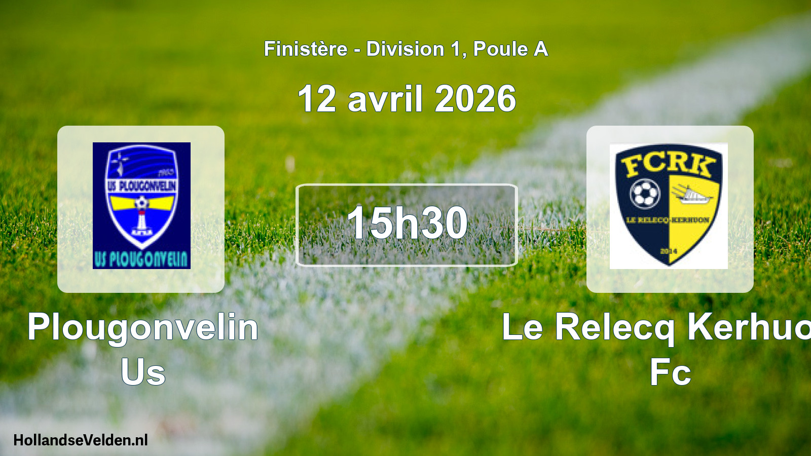 Geplande wedstrijd: Plougonvelin Us - Le Relecq Kerhuon Fc (12 april 2026)