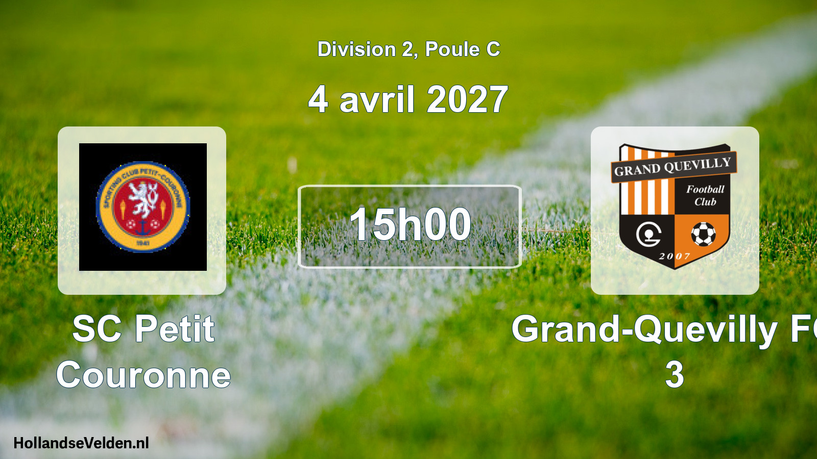 Match programmé: SC Petit Couronne - Grand-Quevilly FC 3 (4 avril 2027)