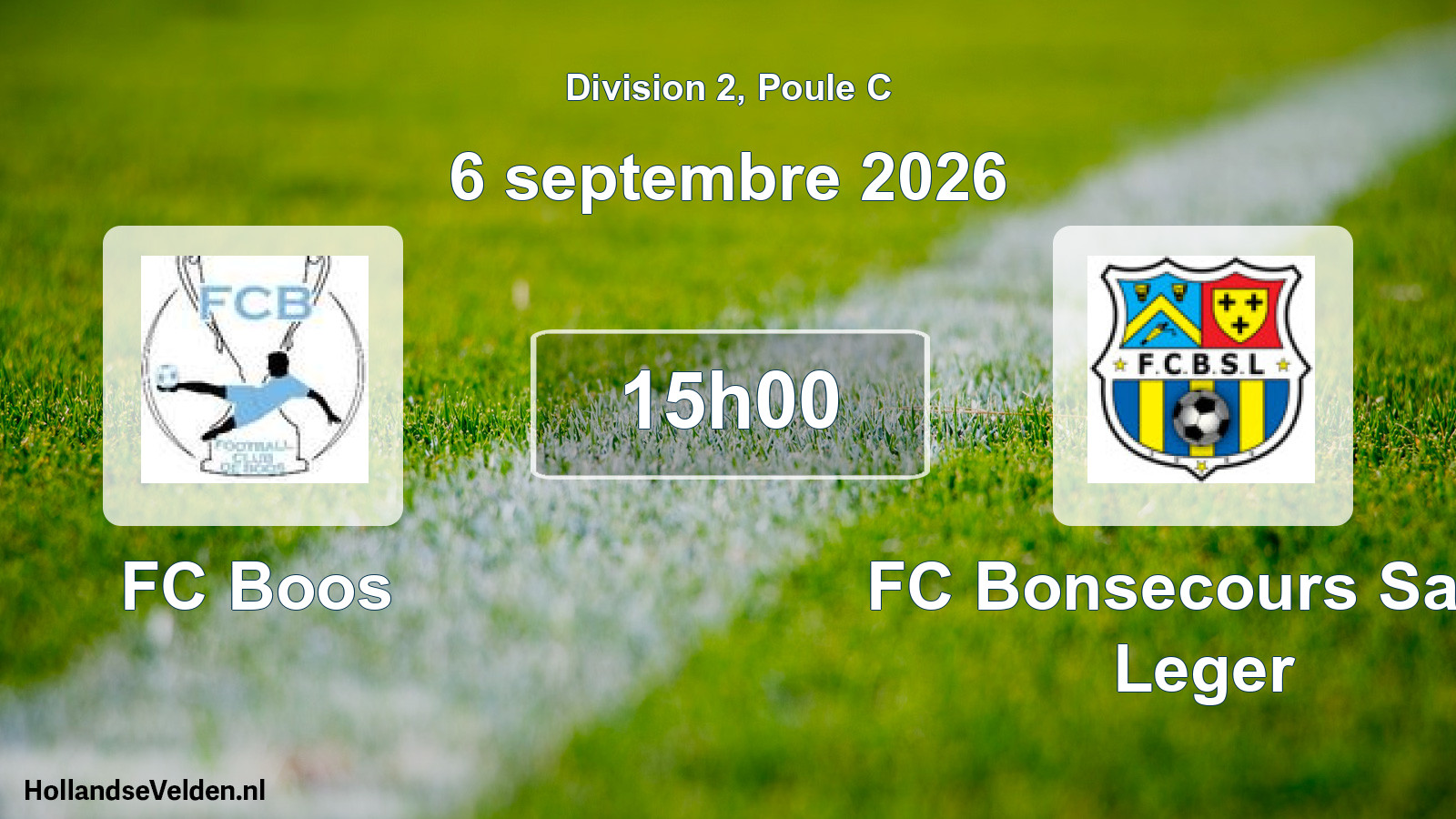 Scheduled Match: FC Boos - FC Bonsecours Saint Leger (6 September 2026)