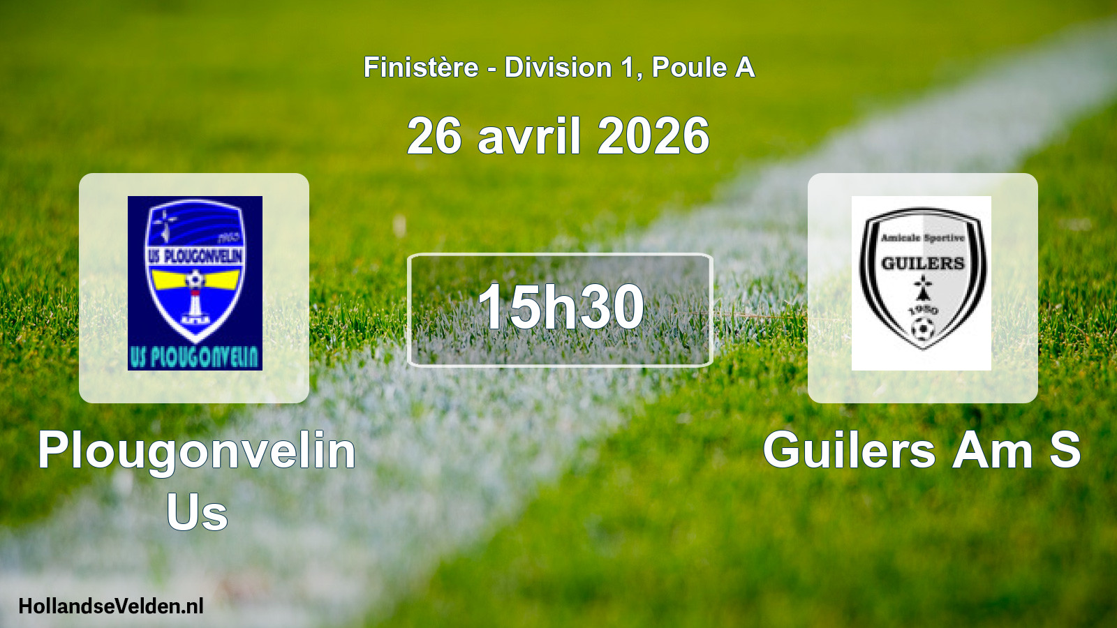 Geplande wedstrijd: Plougonvelin Us - Guilers Am S (26 avril 2026)