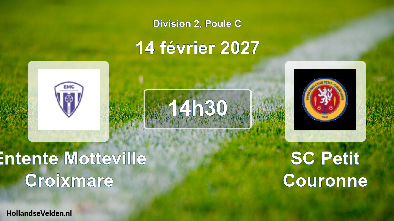 Scheduled Match: Entente Motteville Croixmare - SC Petit Couronne (14 February 2027)