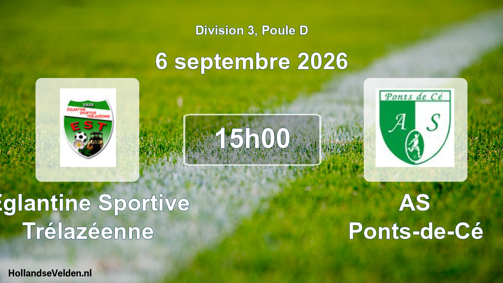 Scheduled Match: Eglantine Sportive Trélazéenne - AS Ponts-de-Cé (6 September 2026)
