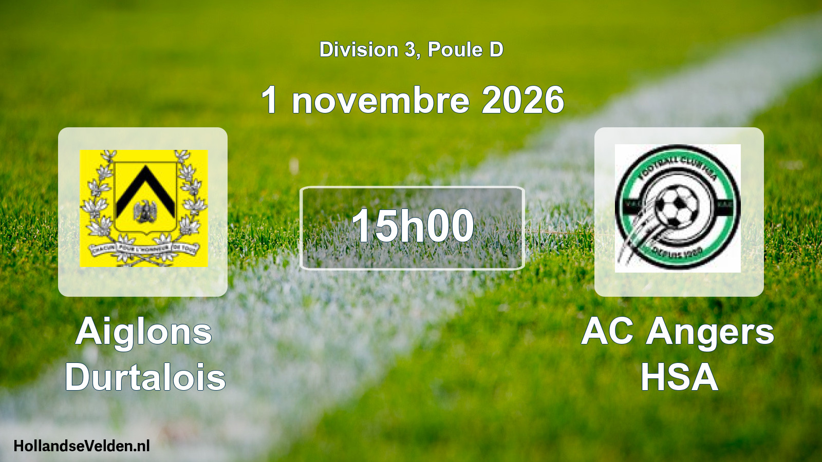 Scheduled Match: Aiglons Durtalois - AC Angers HSA (1 November 2026)