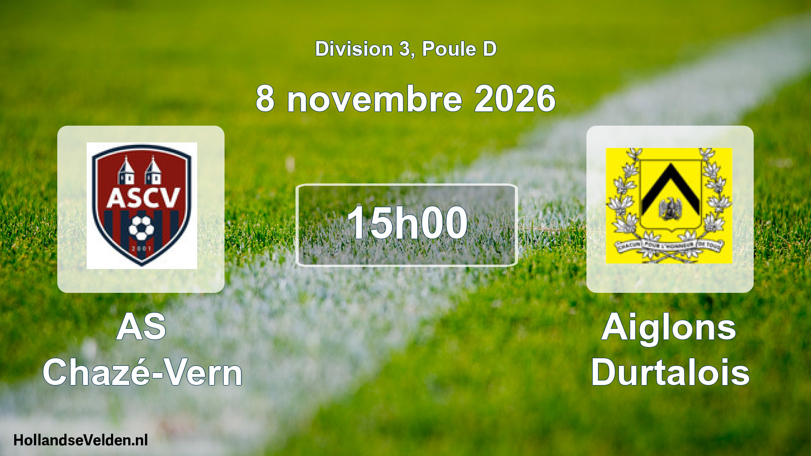 Scheduled Match: AS Chazé-Vern - Aiglons Durtalois (8 November 2026)
