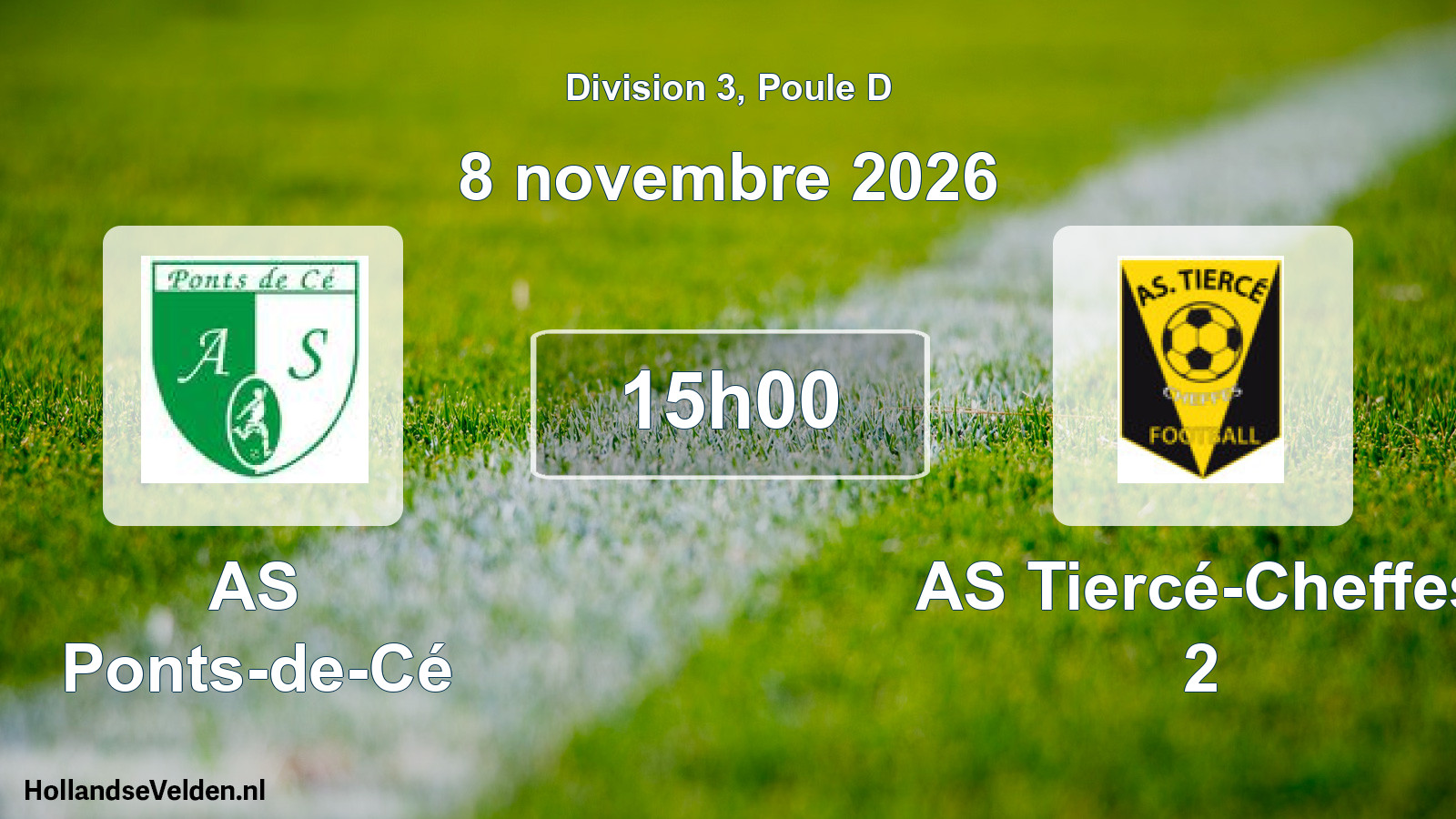 Scheduled Match: AS Ponts-de-Cé - AS Tiercé-Cheffes 2 (8 November 2026)