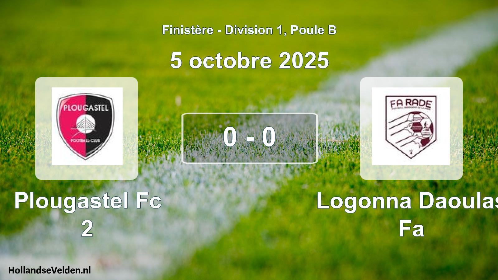 Total number of matches played: Plougastel Fc 2 - Logonna Daoulas Fa 0 - 0 (5 October 2025)