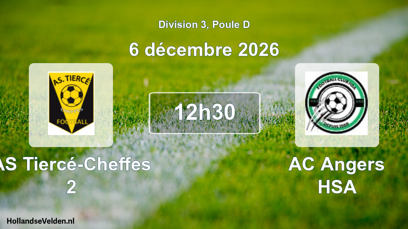 Scheduled Match: AS Tiercé-Cheffes 2 - AC Angers HSA (6 December 2026)