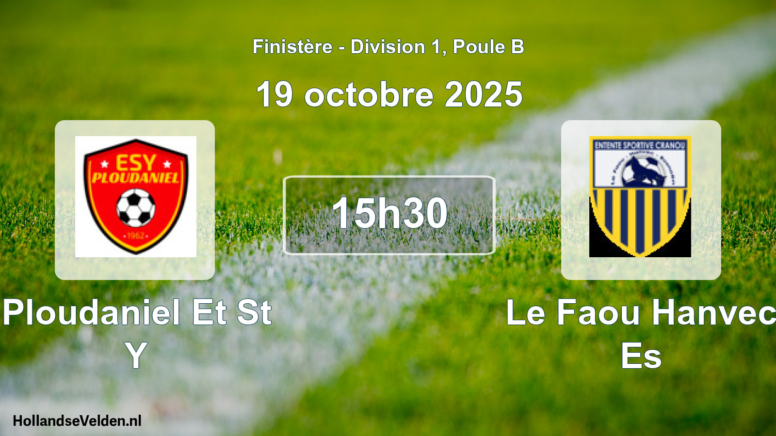 Scheduled Match: Ploudaniel Et St Y - Le Faou Hanvec Es (19 October 2025)