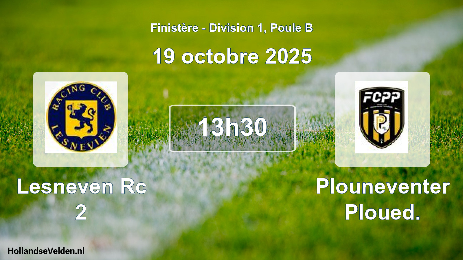 Scheduled Match: Lesneven Rc 2 - Plouneventer Ploued. (19 October 2025)
