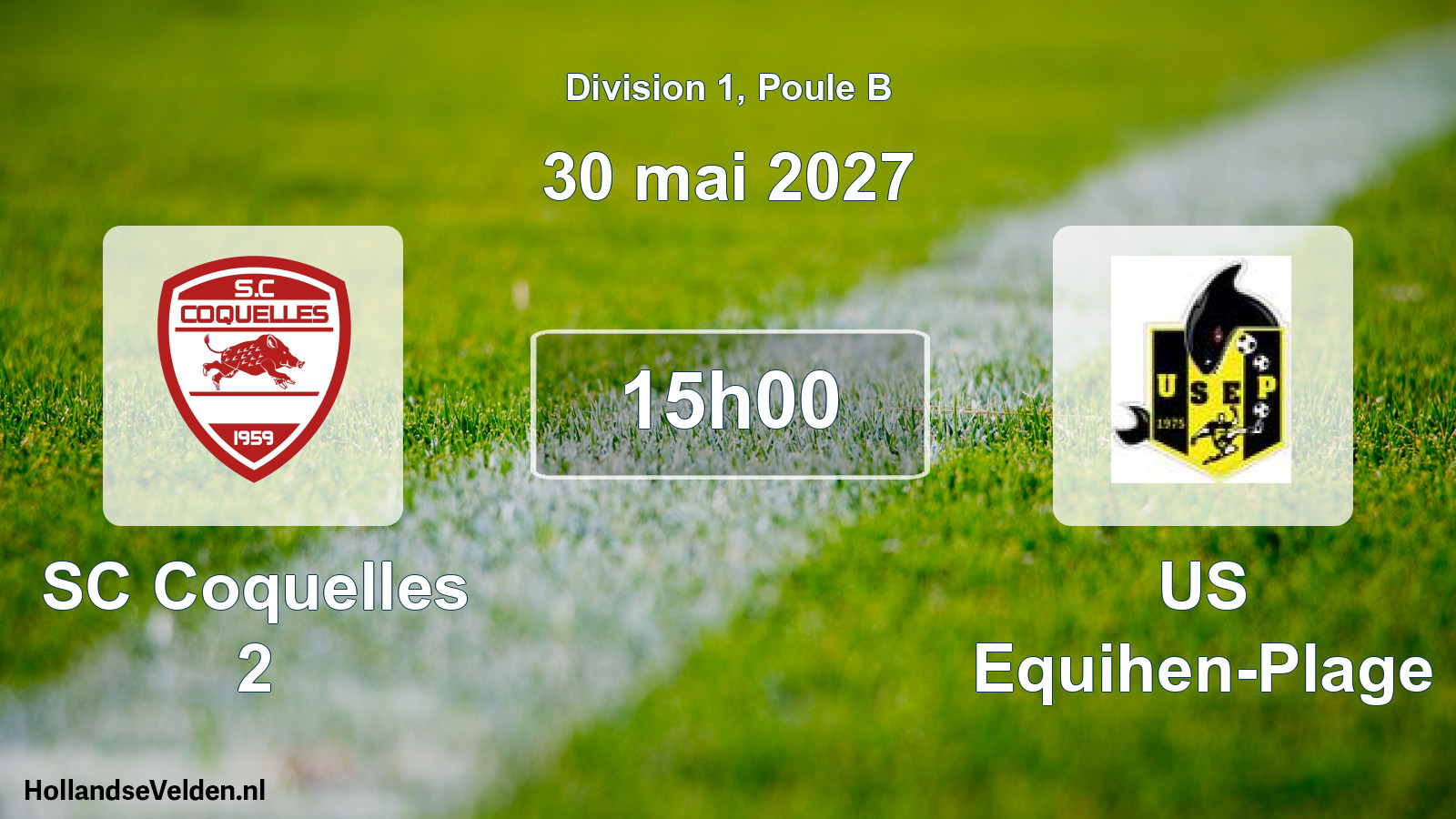 Match programmé: SC Coquelles 2 - US Equihen-Plage (30 mai 2027)