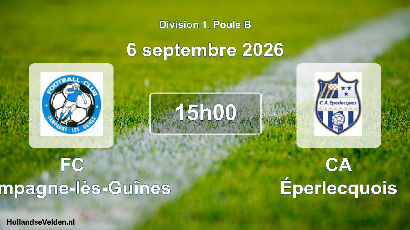 Scheduled Match: FC Campagne-lès-Guînes - CA Éperlecquois (6 September 2026)