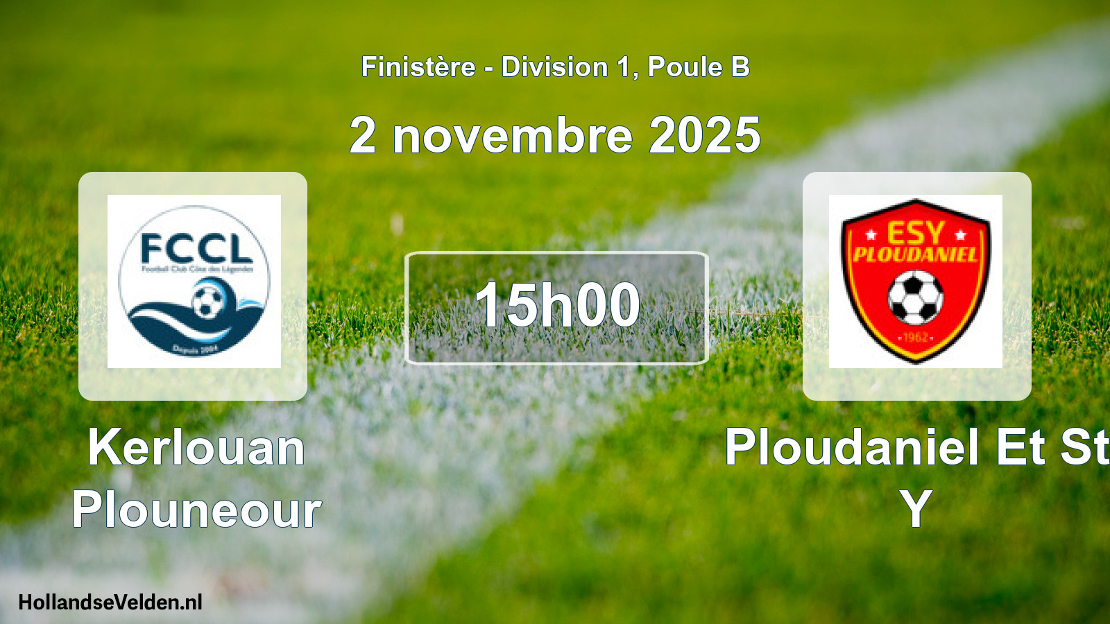 Geplande wedstrijd: Kerlouan Plouneour - Ploudaniel Et St Y (2 november 2025)