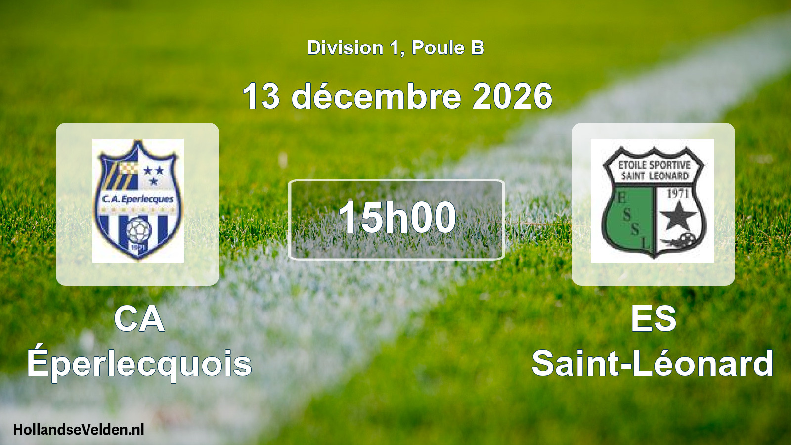 Scheduled Match: CA Éperlecquois - ES Saint-Léonard (13 December 2026)