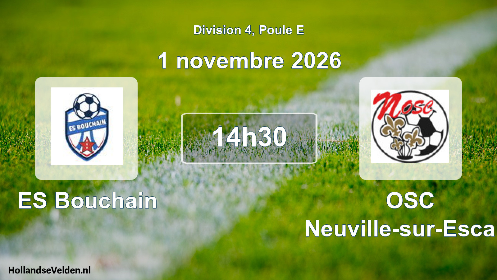 Match programmé: ES Bouchain - OSC Neuville-sur-Escaut (1 novembre 2026)