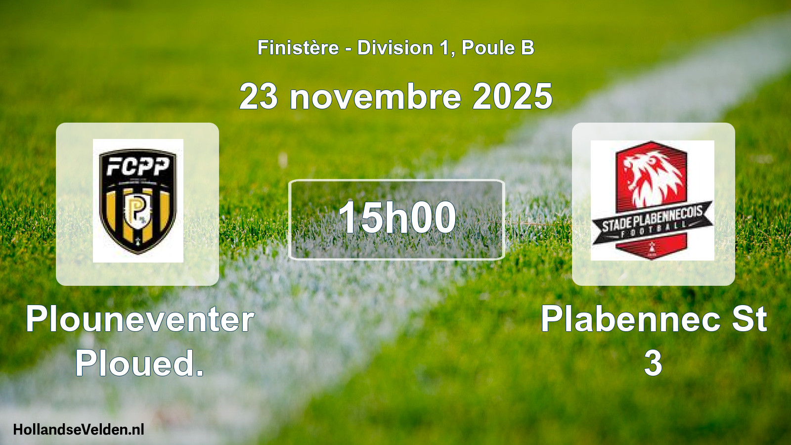 Geplande wedstrijd: Plouneventer Ploued. - Plabennec St 3 (23 novembre 2025)