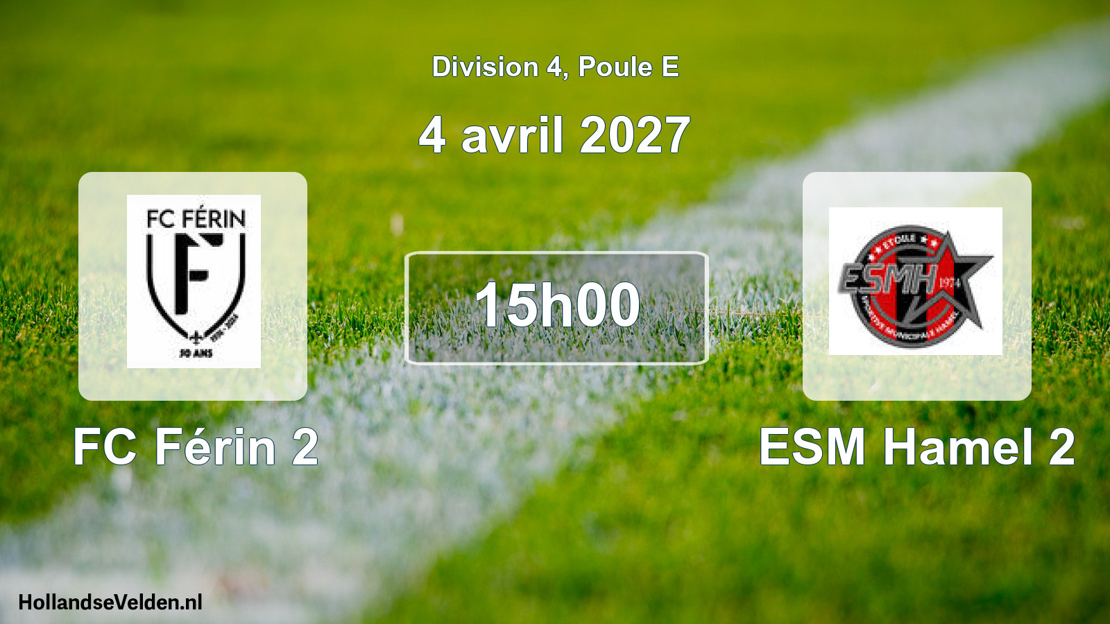 Match programmé: FC Férin 2 - ESM Hamel 2 (4 avril 2027)